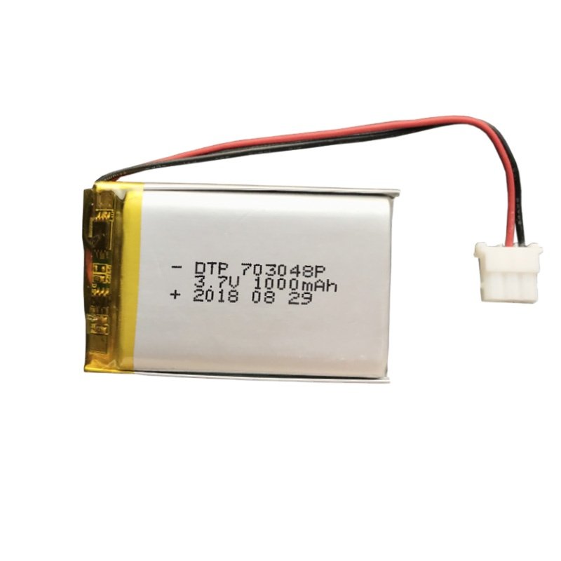 102050 553450 Smart Watch Li-Ion Lipo Rechargeable Battery 3.7 V 1000mah Lithium Polymer Battery