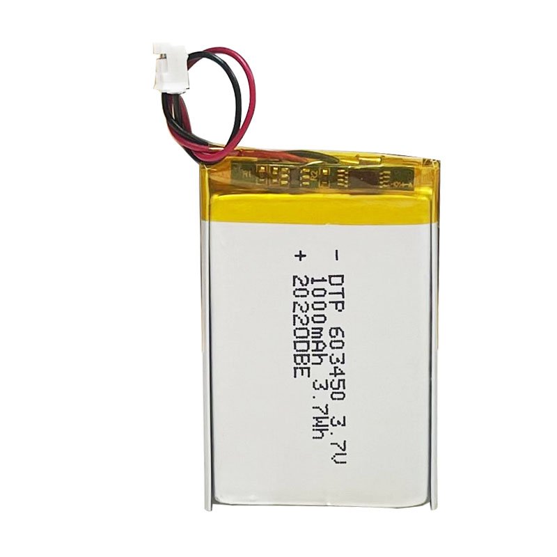 102050 553450 Smart Watch Li-Ion Lipo Rechargeable Battery 3.7 V 1000mah Lithium Polymer Battery