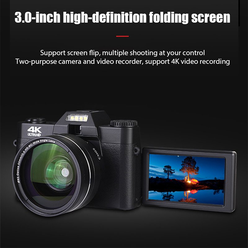 Jingying Portable Auto Focus 4k 30fps Ultra-High Definition Video Professional Digital Camera For Photography