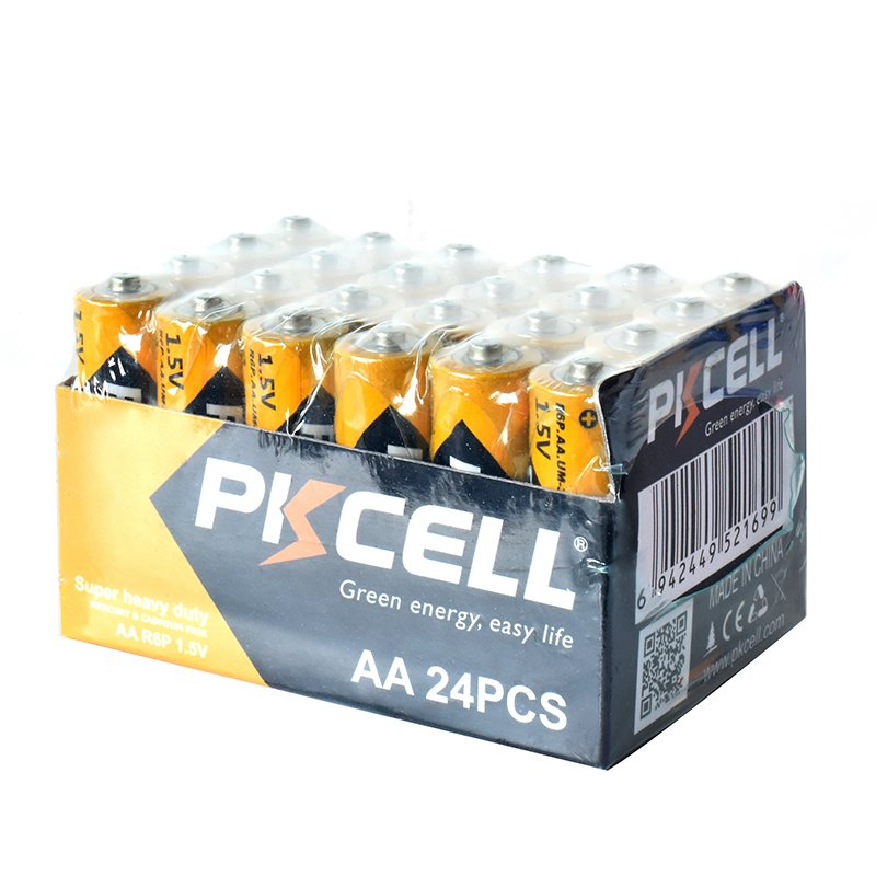 PKCELL brand or OEM non rechargeable dry cell battery aa size 1.5v r6p batteries