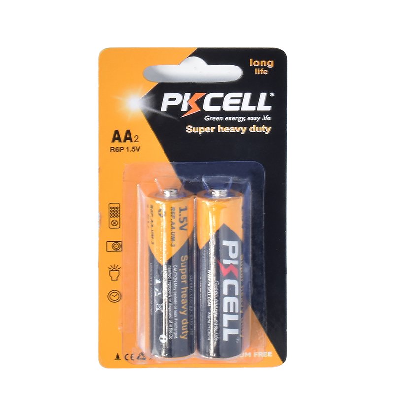 PKCELL brand or OEM non rechargeable dry cell battery aa size 1.5v r6p batteries