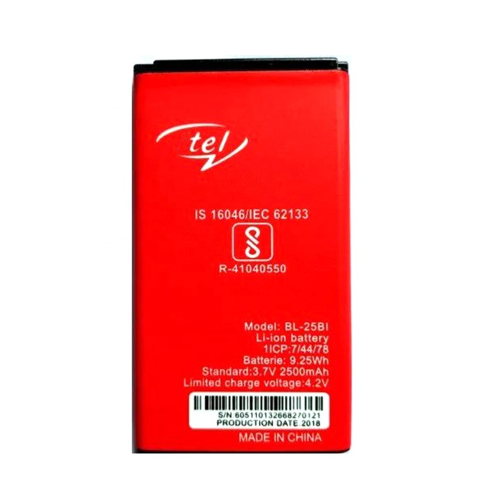 BL-25BI/25BT Factory Replacement Digital Lowest Price High Capacity Mobile Phone BL-25BI Battery For Itel 5600 IT5610 GB/T 18287
