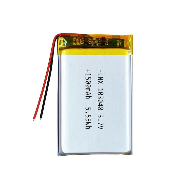 2024 Top Selling 103048 3.7V lithium ion polymer battery 1500mAh Rechargeable Polymer Lithium Ion Battery