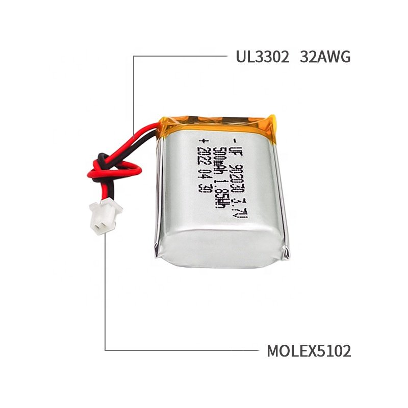 rechargeable 902030 3.7V 500mAh li polymer battery with pcb in stock for electronic products