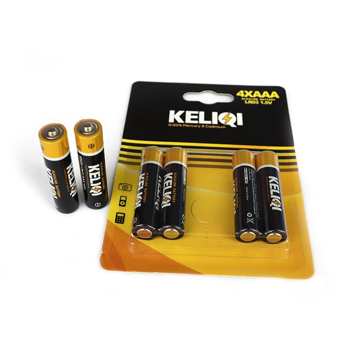 Chinese manufacturer of long-term 7aaa size dry battery lr03 alkaline zinc-manganese primary battery