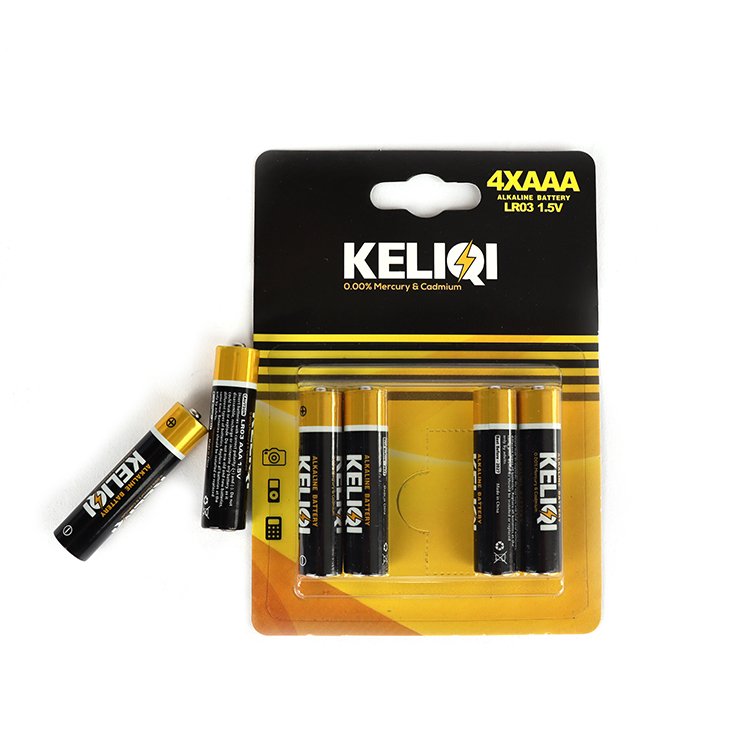 Chinese manufacturer of long-term 7aaa size dry battery lr03 alkaline zinc-manganese primary battery