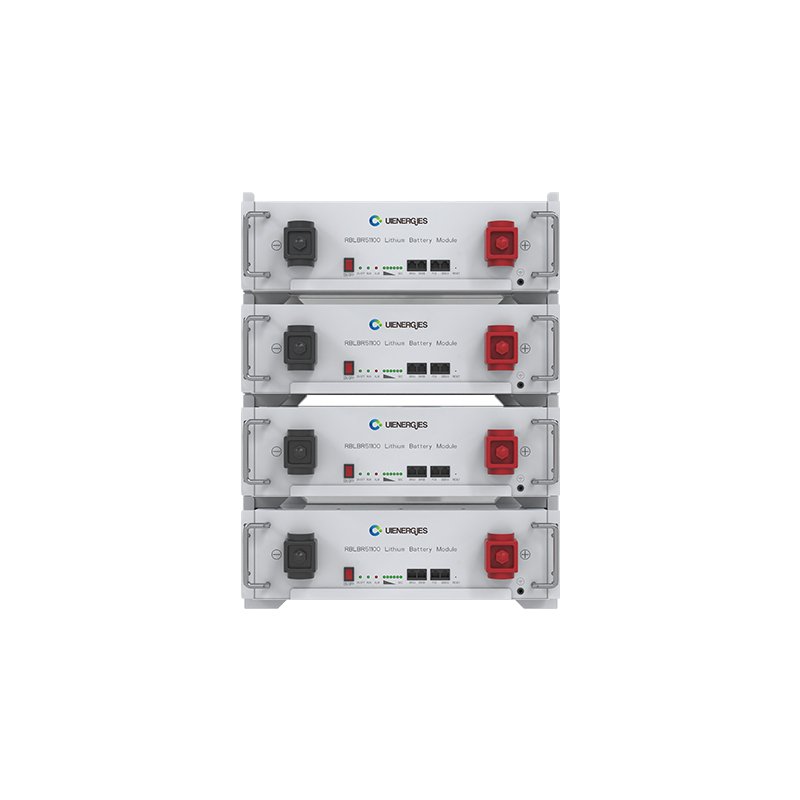 UIENERGIES Factory Outlet 48v Batteries Solar Panel 100A Rack Mounted 51.2V Lithium Lifepo4 Solar Battery 5kw Solar Power System