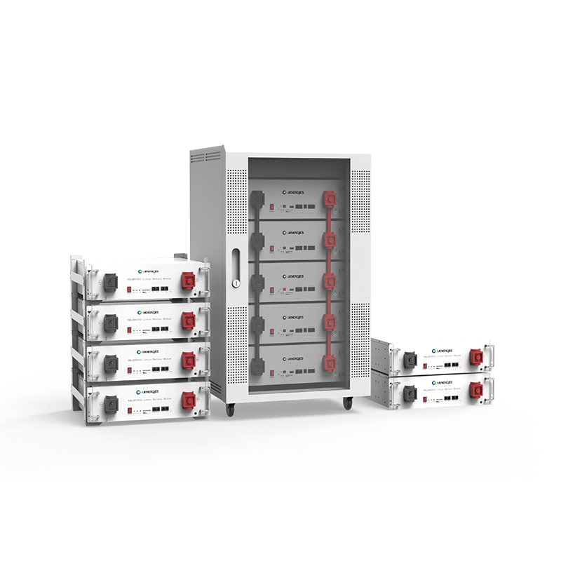 UIENERGIES Factory Outlet 48v Batteries Solar Panel 100A Rack Mounted 51.2V Lithium Lifepo4 Solar Battery 5kw Solar Power System