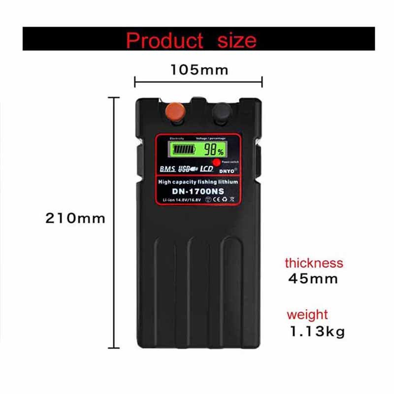 14.8v 14000mah Li-ion Electric Fishing Reel Battery Rechargeable for daiwa shimano