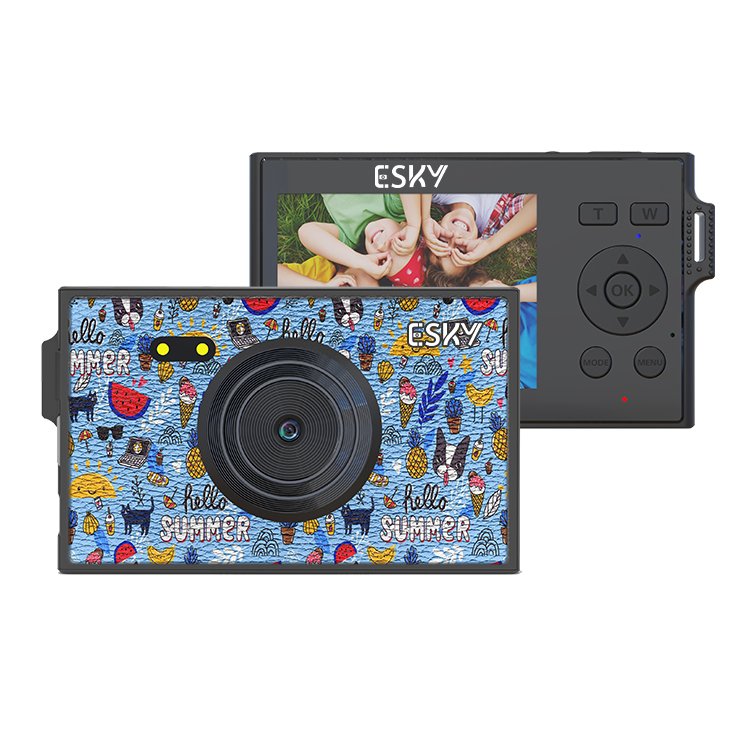 Ultra-thin 1080P Portable Point And Shoot Compact Card Size 16x Digital Camera Zoom For Beginner Students Children
