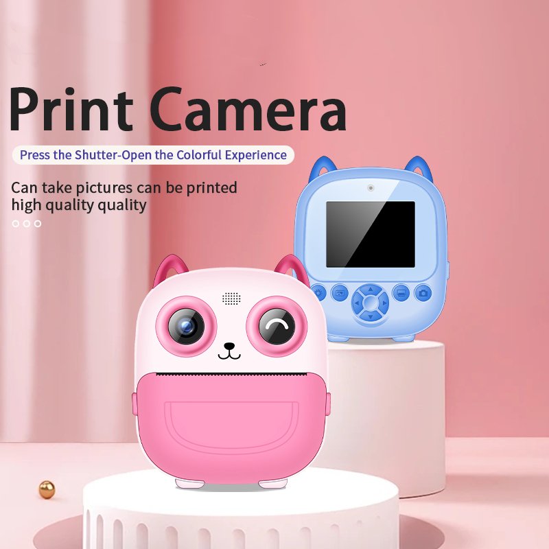 Camera Instant Print for Kids Digital Instant Camera with 1 Rolls No Ink Print Paper, Christmas Birthday Gifts for Girls Boys