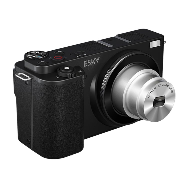 Custom portable 6x zoom optical digital high-definition camera video 4k full hd photography with retractable camera lens