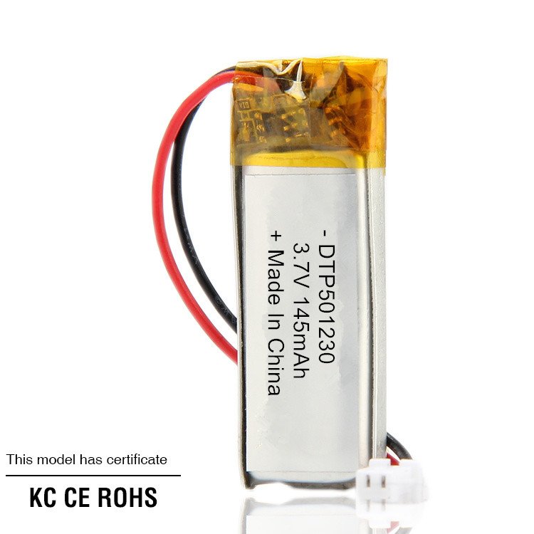 Ce/MSDS List Rechargeable 3.7V Battery DTP401230 110mAh Lipo Battery