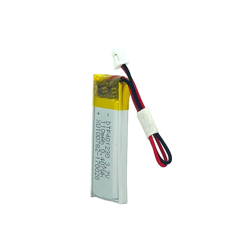 Ce/MSDS List Rechargeable 3.7V Battery DTP401230 110mAh Lipo Battery