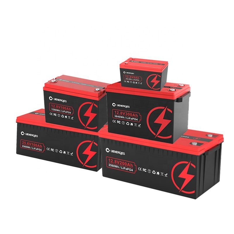 UIENERGIES Solar deep cycle batteries 12v 100ah 200ah 300ah battery rechargeable battery for home