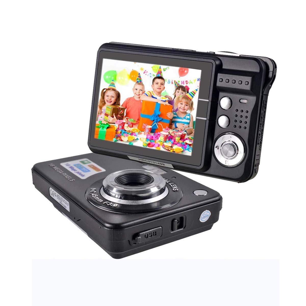 Point and Shoot Digital Camera 2.7 Inch HD Compact Camera Videos Pocket Digital Cameras