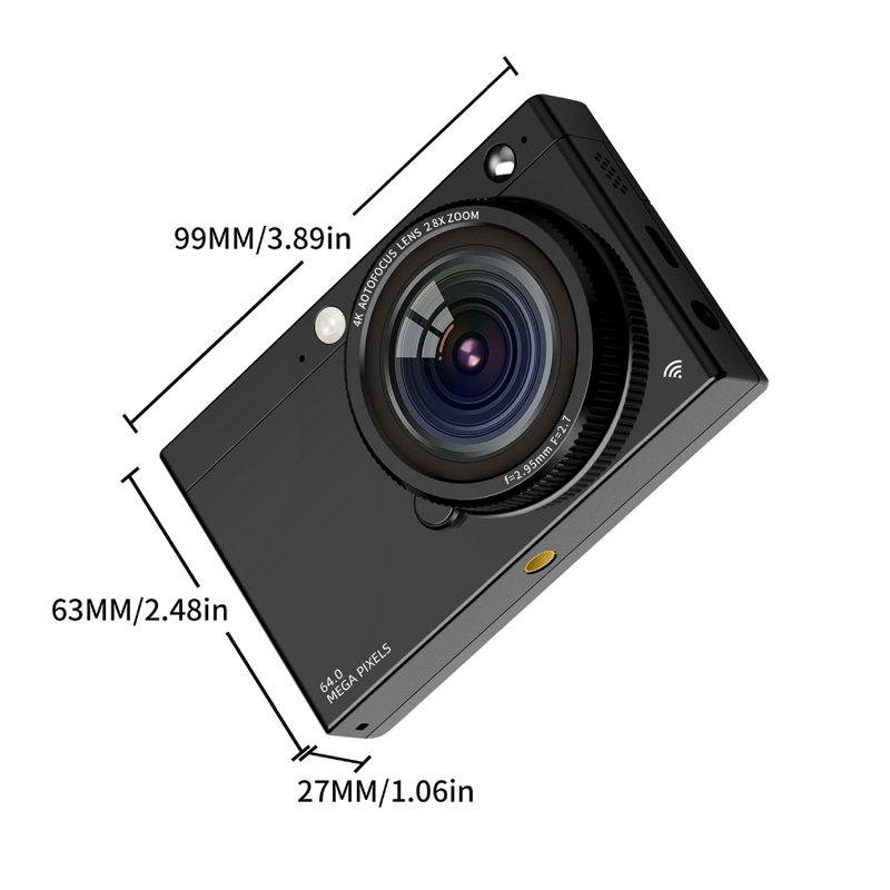 Trending Products 2024 New Arrivals 64Mega WiFi 4K HD 30FPS Professional 28X Zoom Photography CCD Digital Video Camera