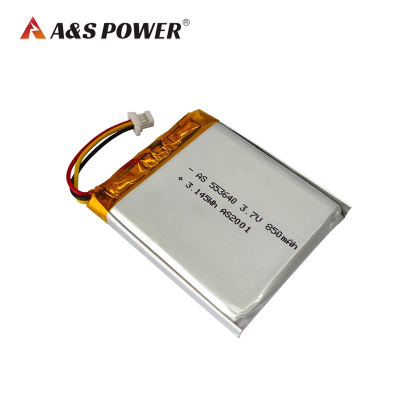 Wholesale Lipo rechargeable lithium battery 553640 3.7v 850mAh li-polymer battery with UL2054/CB/KC/UN38.3 Certified