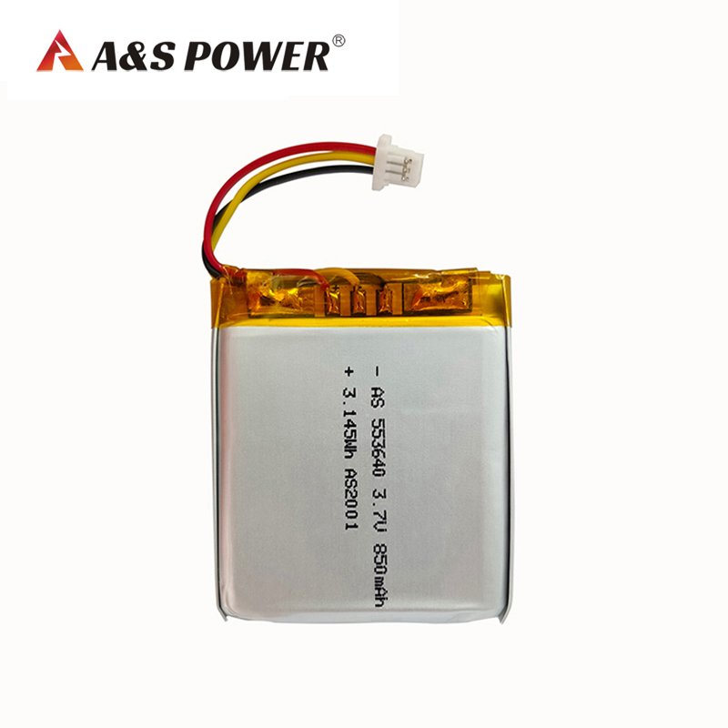 Wholesale Lipo rechargeable lithium battery 553640 3.7v 850mAh li-polymer battery with UL2054/CB/KC/UN38.3 Certified