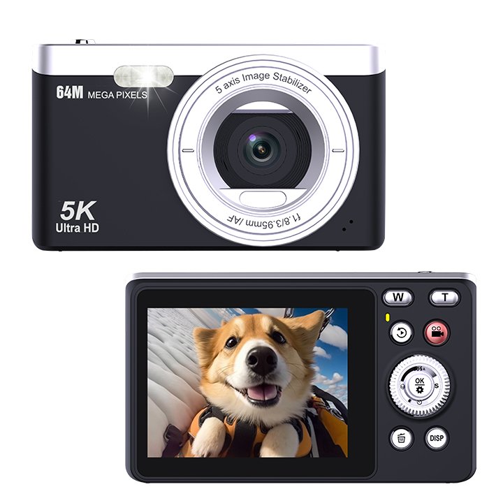 2024 OEM ODM Mini Camera Digital Compact 5K Camcorder Video Camera Auto Focus Compact Point and Shoot Cameras With Dual Lens