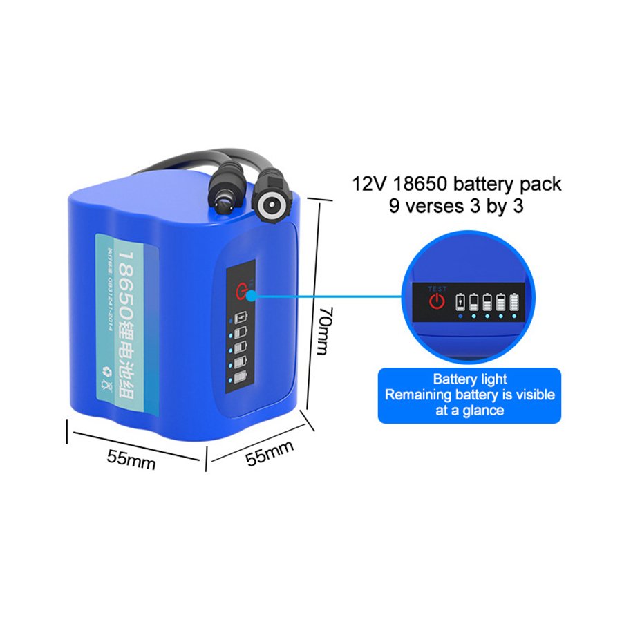 Wholesale High Quality 12V Battery Power Customized Emergency 18650 Lithium Battery Pack For Monitoring Outdoor Audio
