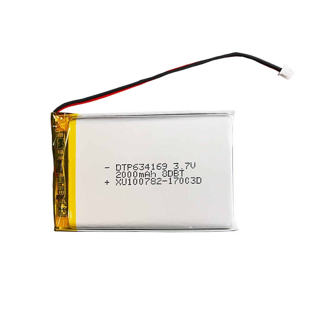 kc certification battery 7.4Wh 634169 3.7V 2000mAh lithium polymer battery