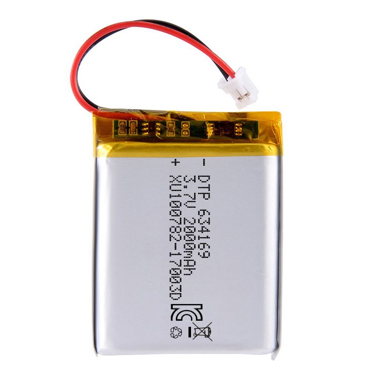 kc certification battery 7.4Wh 634169 3.7V 2000mAh lithium polymer battery