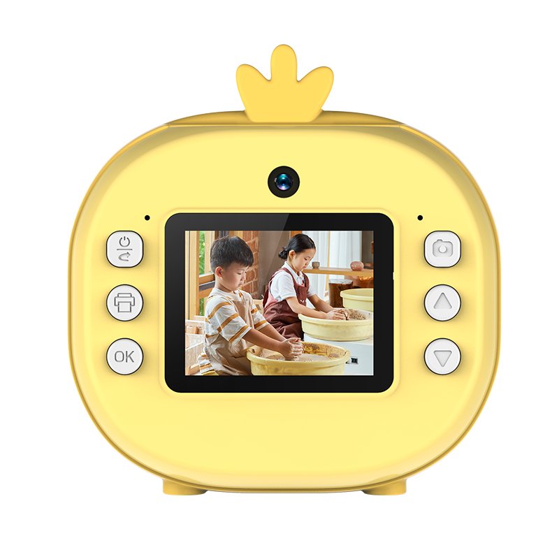 Animal thermal paper printing children's camera front and rear dual camera digital camera 1300mAh battery life longer