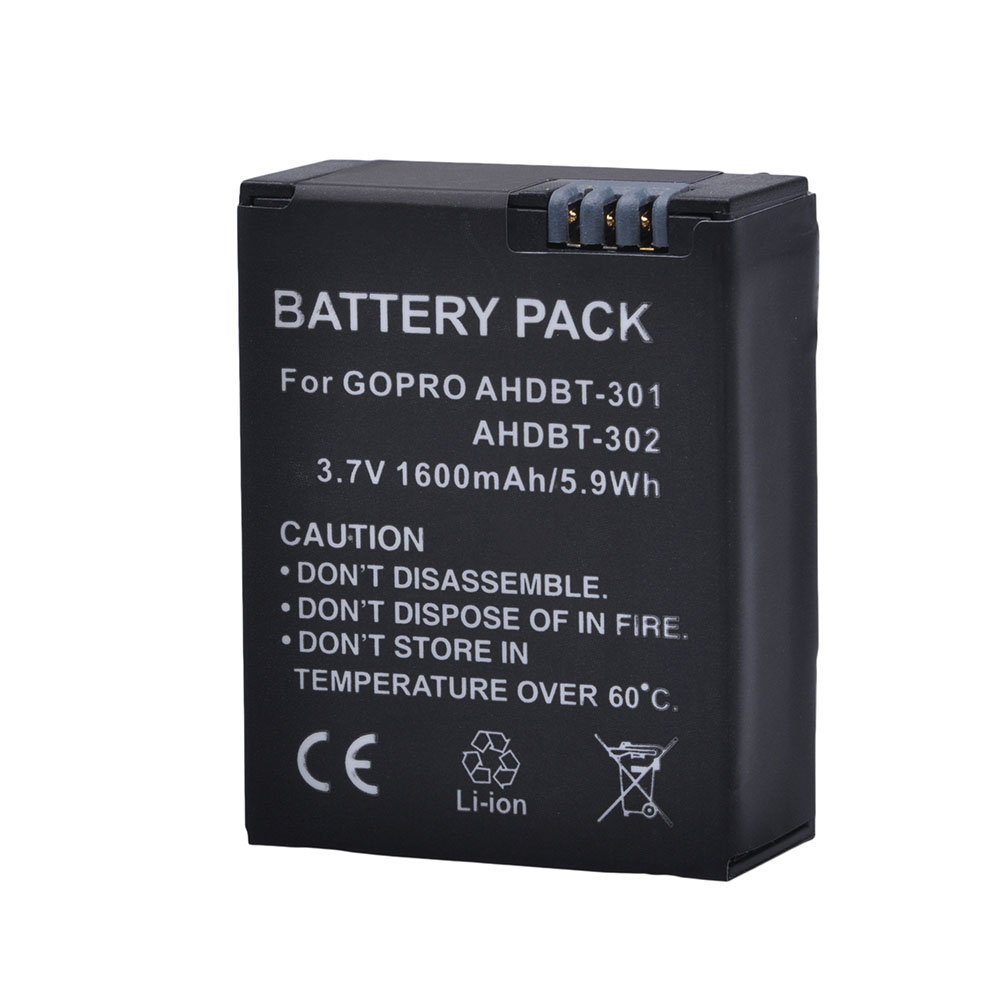 AHDBT-301 AHDBT-302 rechargeable digital camera battery for Go Pro