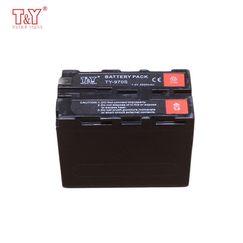 Rechargeable 6600mAh digital battery compatible with Sony NP-F970S
