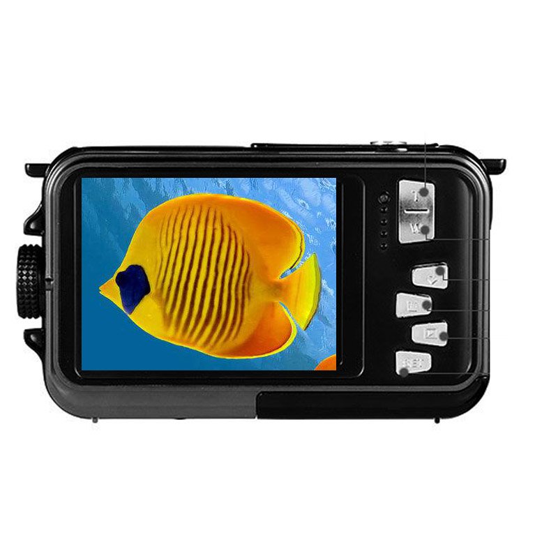 Winait 48 Mega Pixels Waterproof Digital Video Camera With 2.7K Video And Dual Display