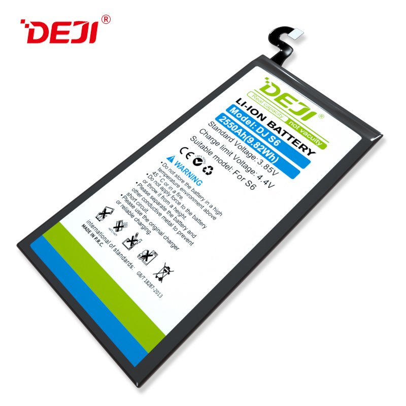 DEJI Original Genuine Digital Batteries For Samsung Galaxy S6 G9200 G9208 G9209 G920F G920P G920T G920L G920V cellular battery