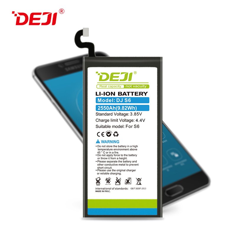 DEJI Original Genuine Digital Batteries For Samsung Galaxy S6 G9200 G9208 G9209 G920F G920P G920T G920L G920V cellular battery