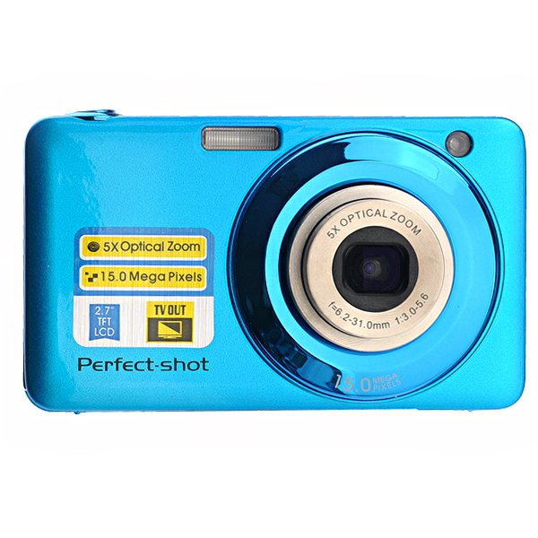 Digital Camera Made in China with MAX.15 MP 5MP CMOS sensor 5X optical zoom 4X digital zoom