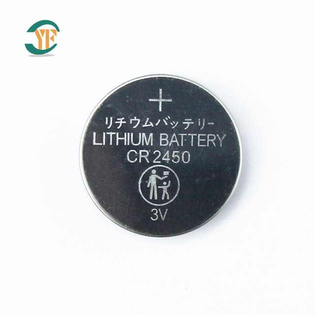 Manufacturer CR2450 3V 550mAh Lithium Coin Cell Button Batteries Lithium Manganese Dioxide Battery For Consumer Electronics