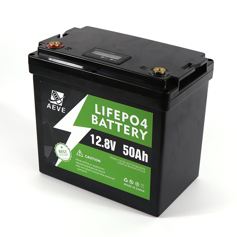 Rechargeable System Smart BMS Lithium 50Ah 12.8V Lithium Cells For Solar Panel 12V Lifepo4 Battery 50Ah