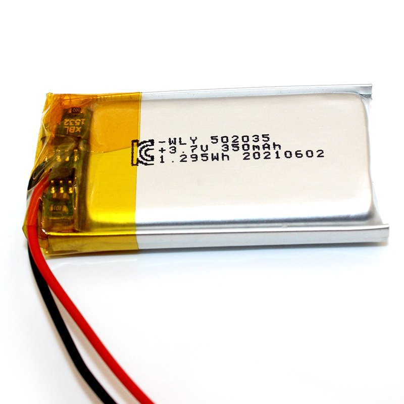 Recharge 350mah Lipo Battery Wly 453030 402535 602035 1.295wh 3.7v Lithium Polymer Battery