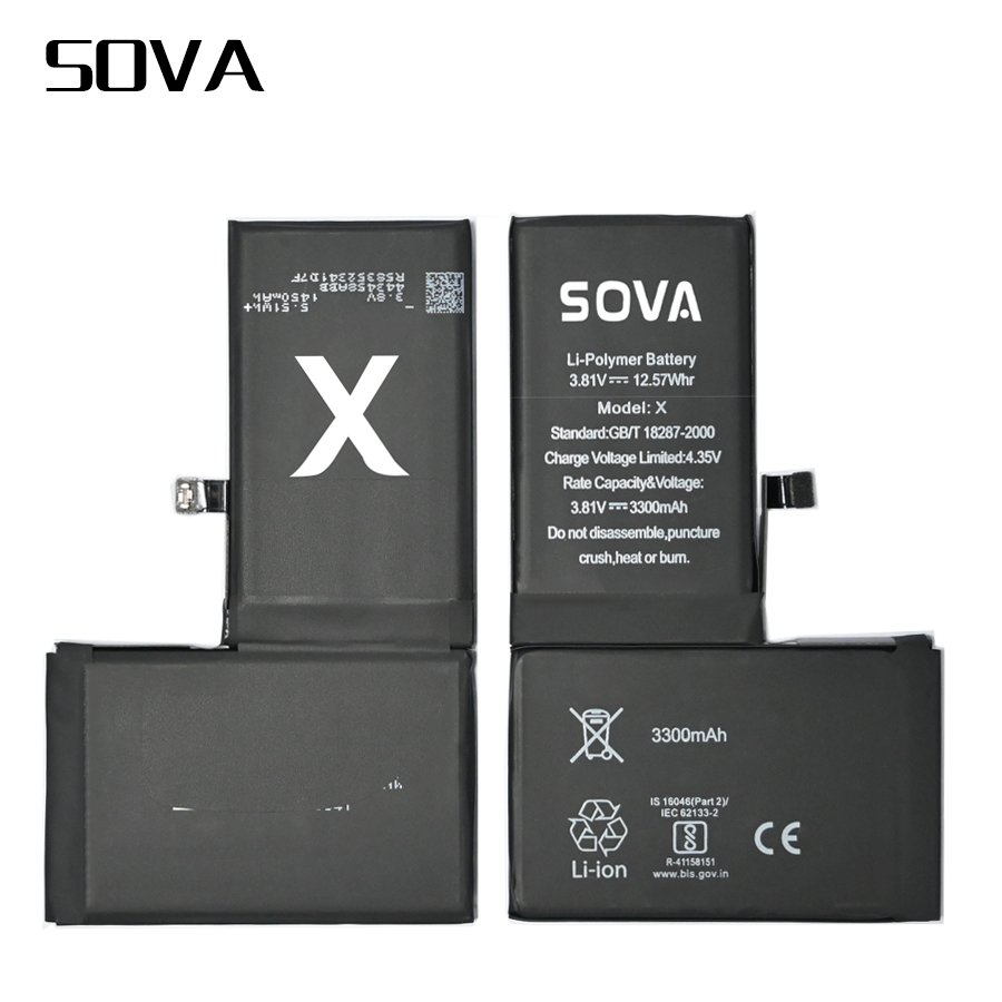 Factory Wholesale genuine battery for iphone battery High quality for iphone X XR XS Max phone battery 3.8V 12.08Whr replacement