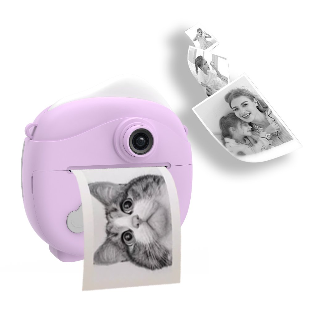 Small Portable Kid Camera 2 Inch 1080P HD Instant Print Digital Camera with 5 Game