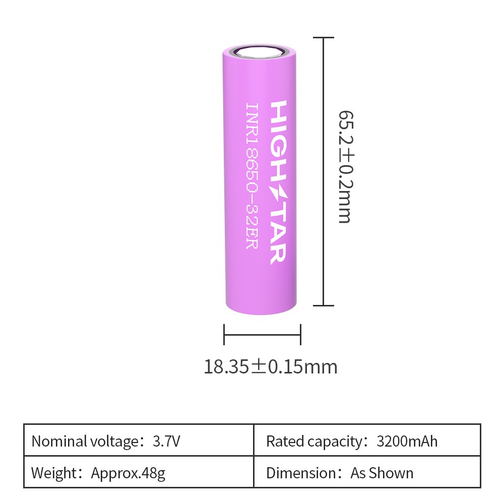 HIGHSTAR 18650 lithium battery cr9v lithium primary battery limno2 cell for portable gas detector digital camera 3200mAh