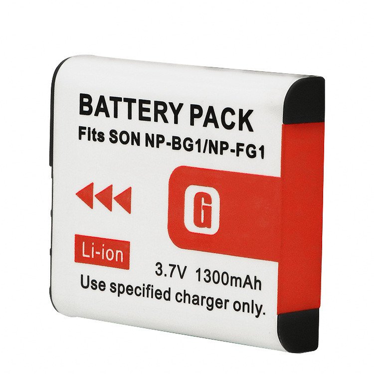 High Capacity 1300 mAh Replacement Battery for Sony NP-FG1 NP-BG1 and Sony Cyber-Shot DSC H50, H10, W120, W170 Digital Camera