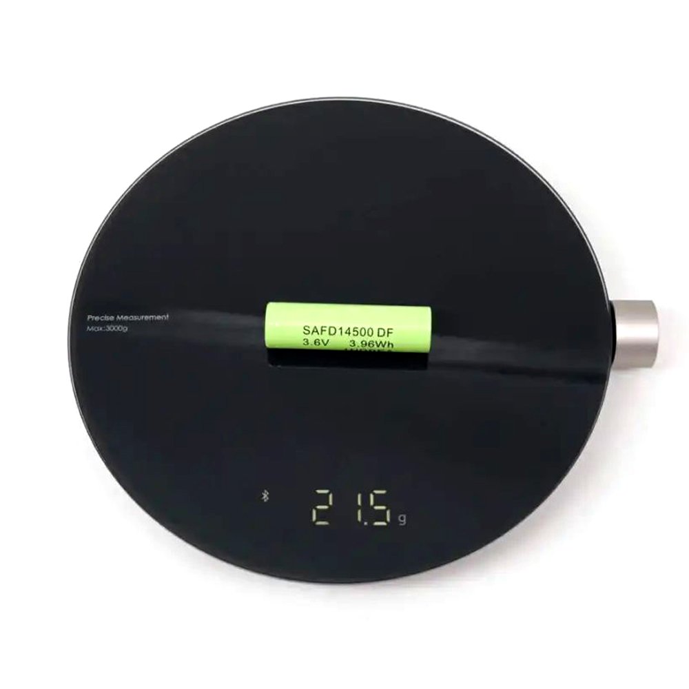 Cylindrical 14500 3.6 V 1200 Mah Li-ion rechargeable battery for lighting or mini microphone