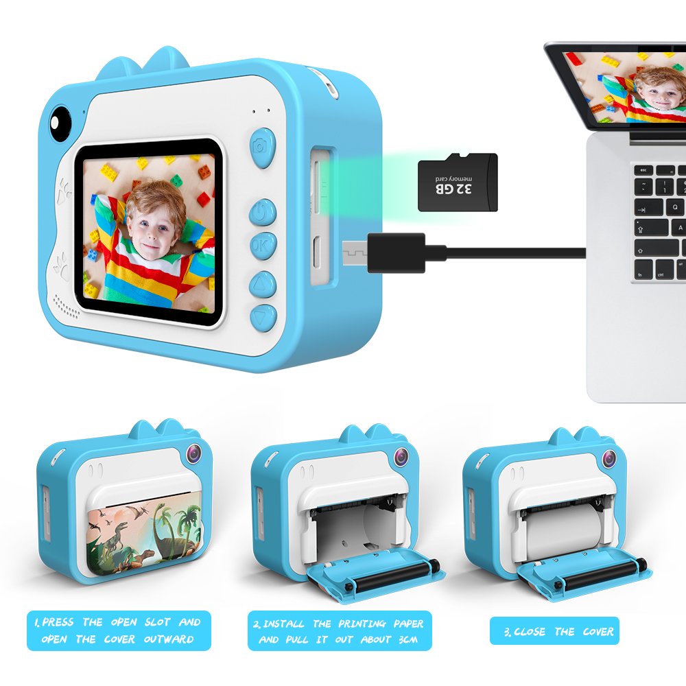 Factory Wholesale Digital Children 1080 P VIDEO Camera For Girls 2.4 inch LCD Lens Selfie Kids Camera