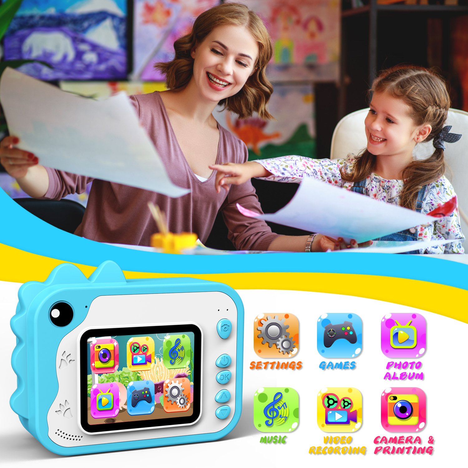 Factory Wholesale Digital Children 1080 P VIDEO Camera For Girls 2.4 inch LCD Lens Selfie Kids Camera