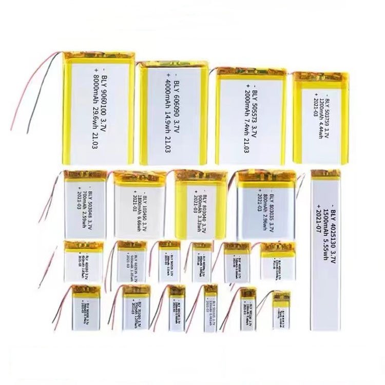 Cheap 502030 lithium polymer battery 3.7v 250mah 500mah 1000mah 2000mah smart watch longevity lithium battery pack
