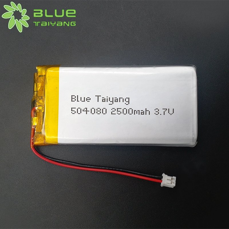 Performance test 3.7v 504080 li polymer battery lithium ion cells 2500mAh rechargeable battery