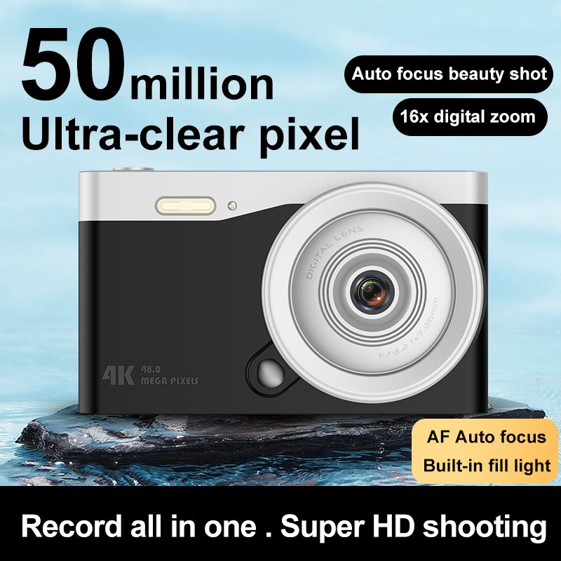 16X Optical Zoom Digital Cam for Photography FHD Vlogging Camera 4K 48MP Photo Camera Travel Cameras