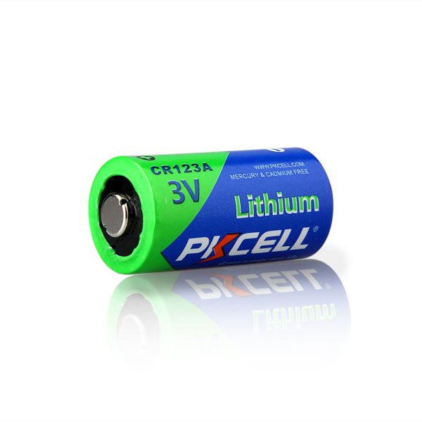 Pkcell lithium battery 3V CR123A for Camera Microphones Flashlight