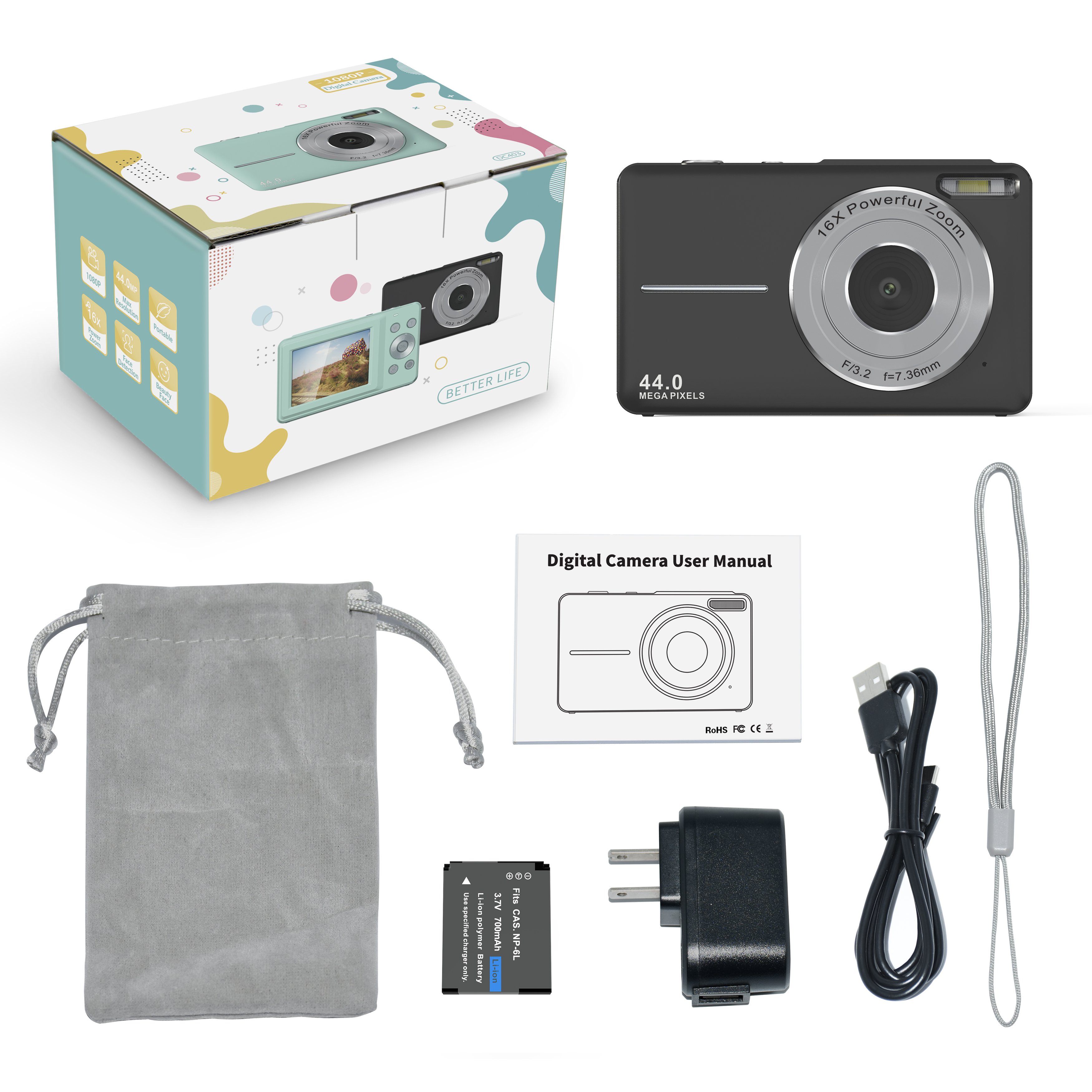 Mini camcorder camera game console baby student travel kids digital camera