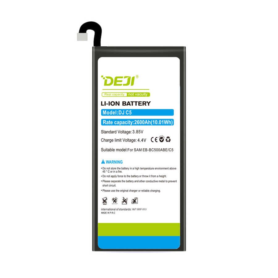 DEJI Digital Batteries For Samsung C5 C500 2600mAh portable phone battery EB-BC500ABE